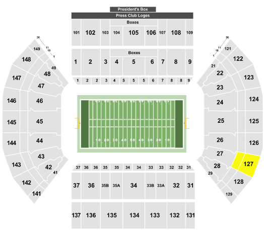 LaVell Edwards Stadium Seating Chart