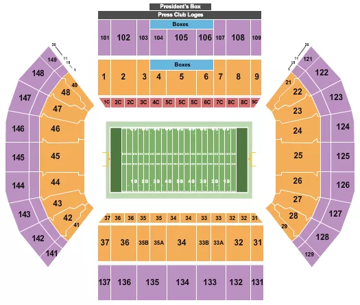 LaVell Edwards Stadium Seating Chart