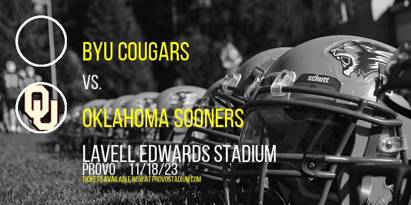 BYU Cougars vs. Oklahoma Sooners at LaVell Edwards Stadium tickets BYU Cougars vs. Oklahoma Sooners at LaVell Edwards Stadium
